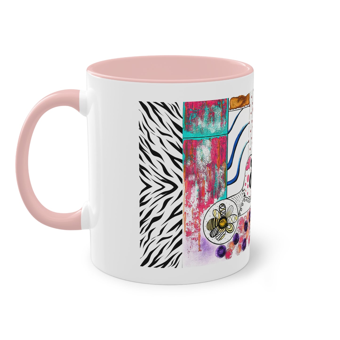 Flow & Joy Abstract Art Mug – Colourful Artistic Coffee Cup