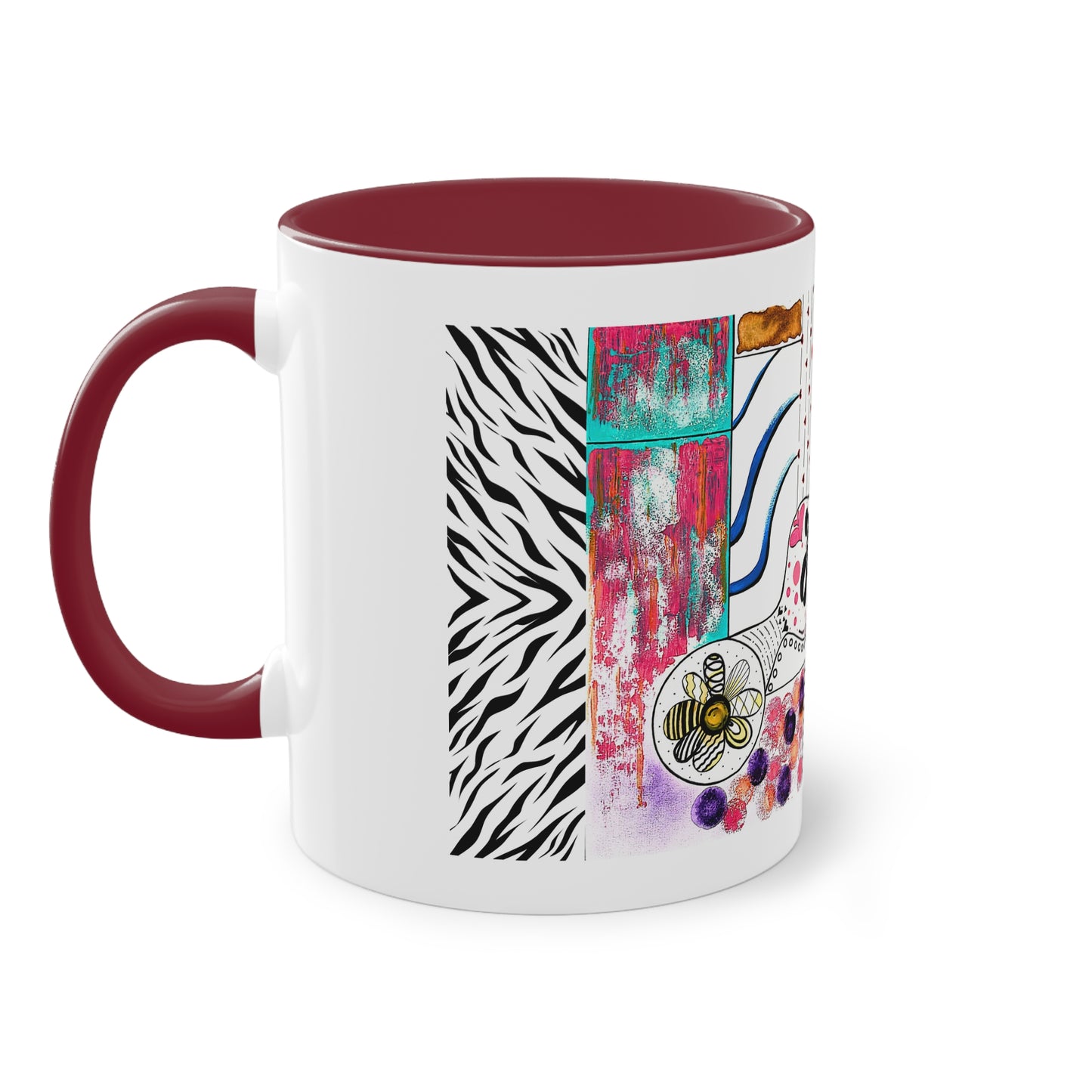 Flow & Joy Abstract Art Mug – Colourful Artistic Coffee Cup