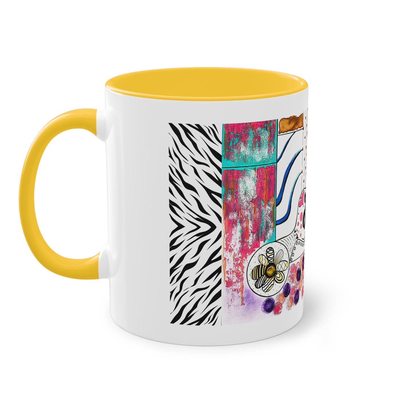 Flow & Joy Abstract Art Mug – Colourful Artistic Coffee Cup